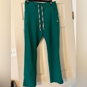 Figs Yola Skinny Scrub Pants - Hunter Green